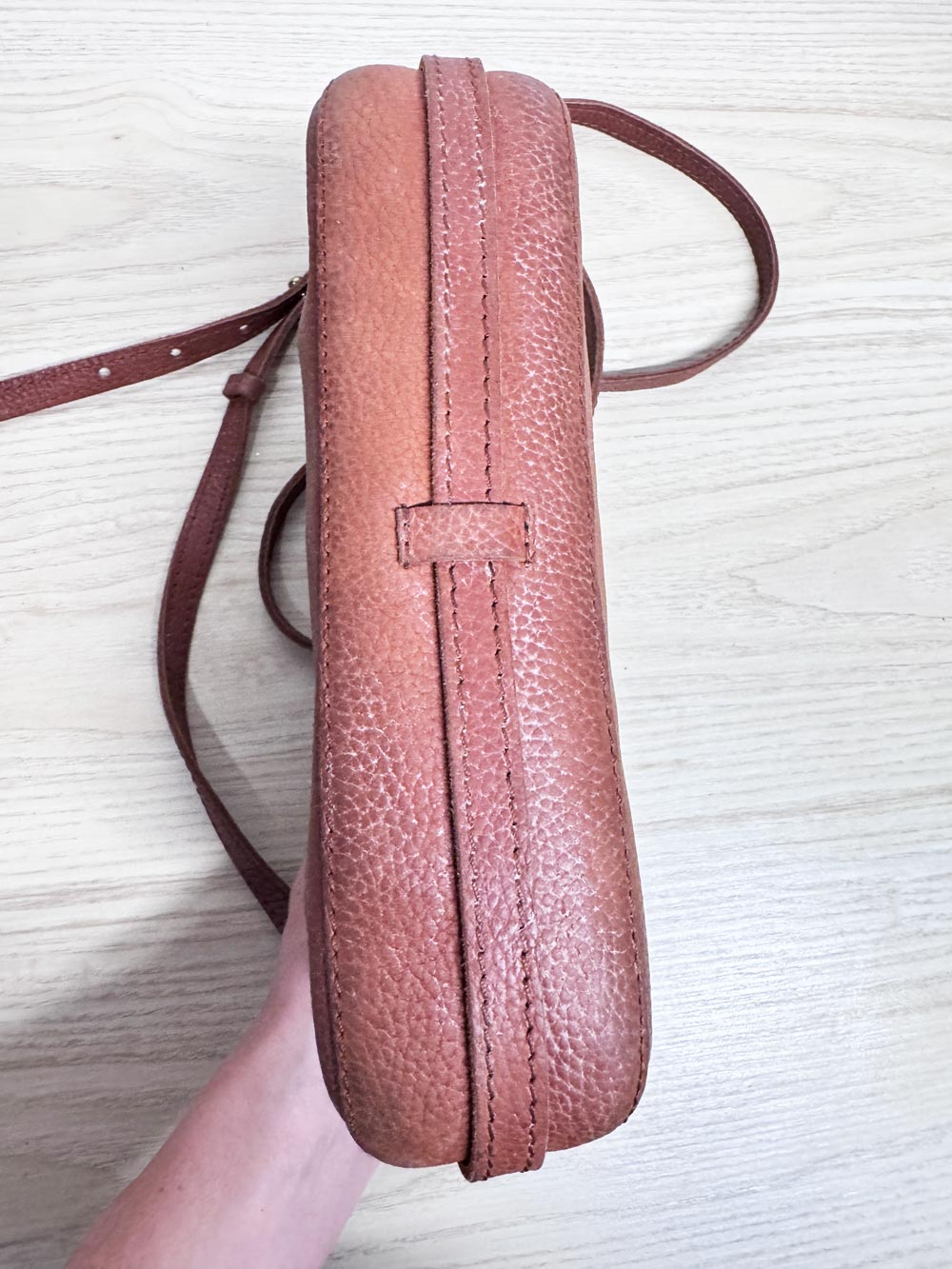 madewell the dakota pebbled rustic leather crossbody bag