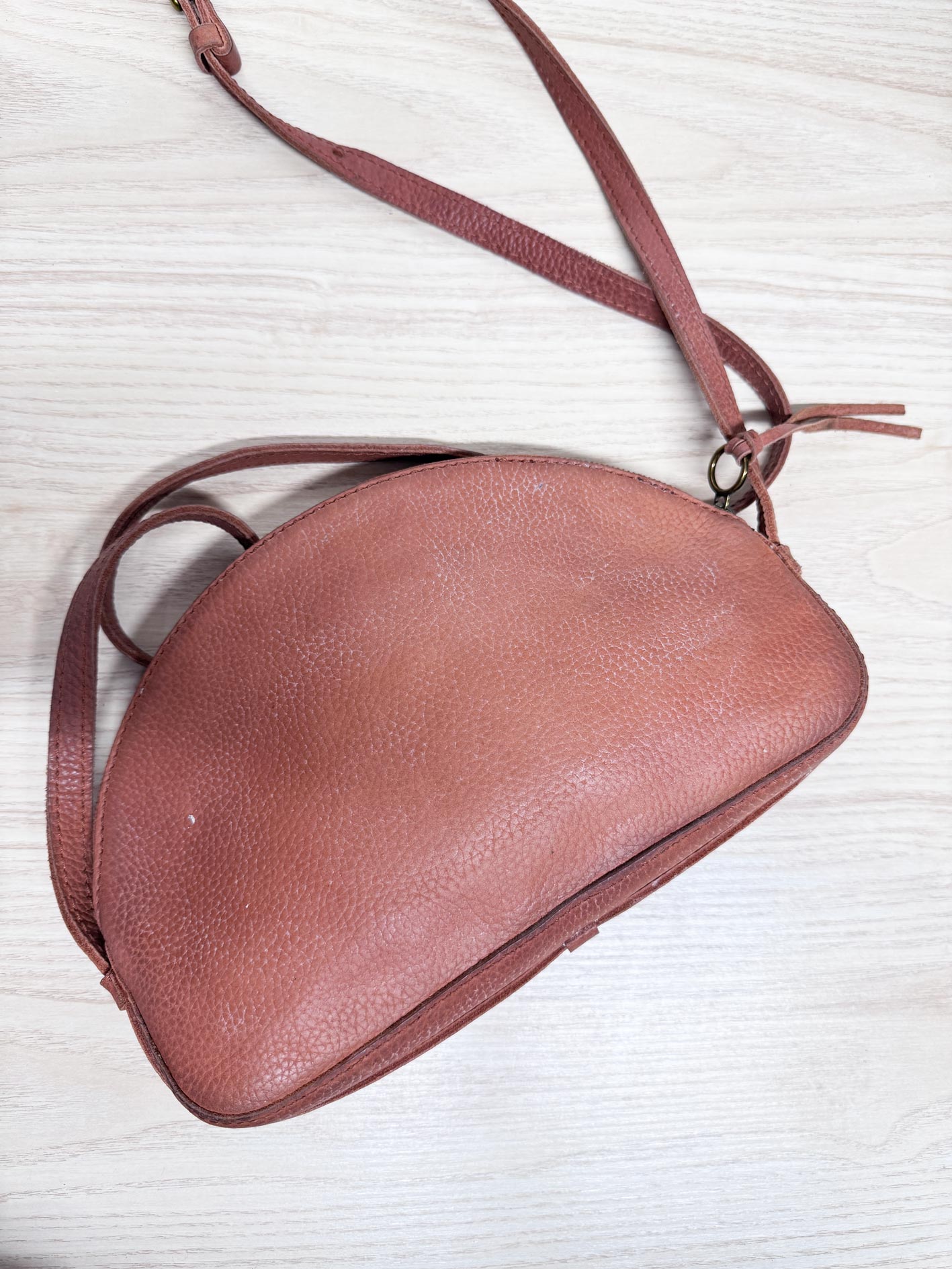 madewell the dakota pebbled rustic leather crossbody bag