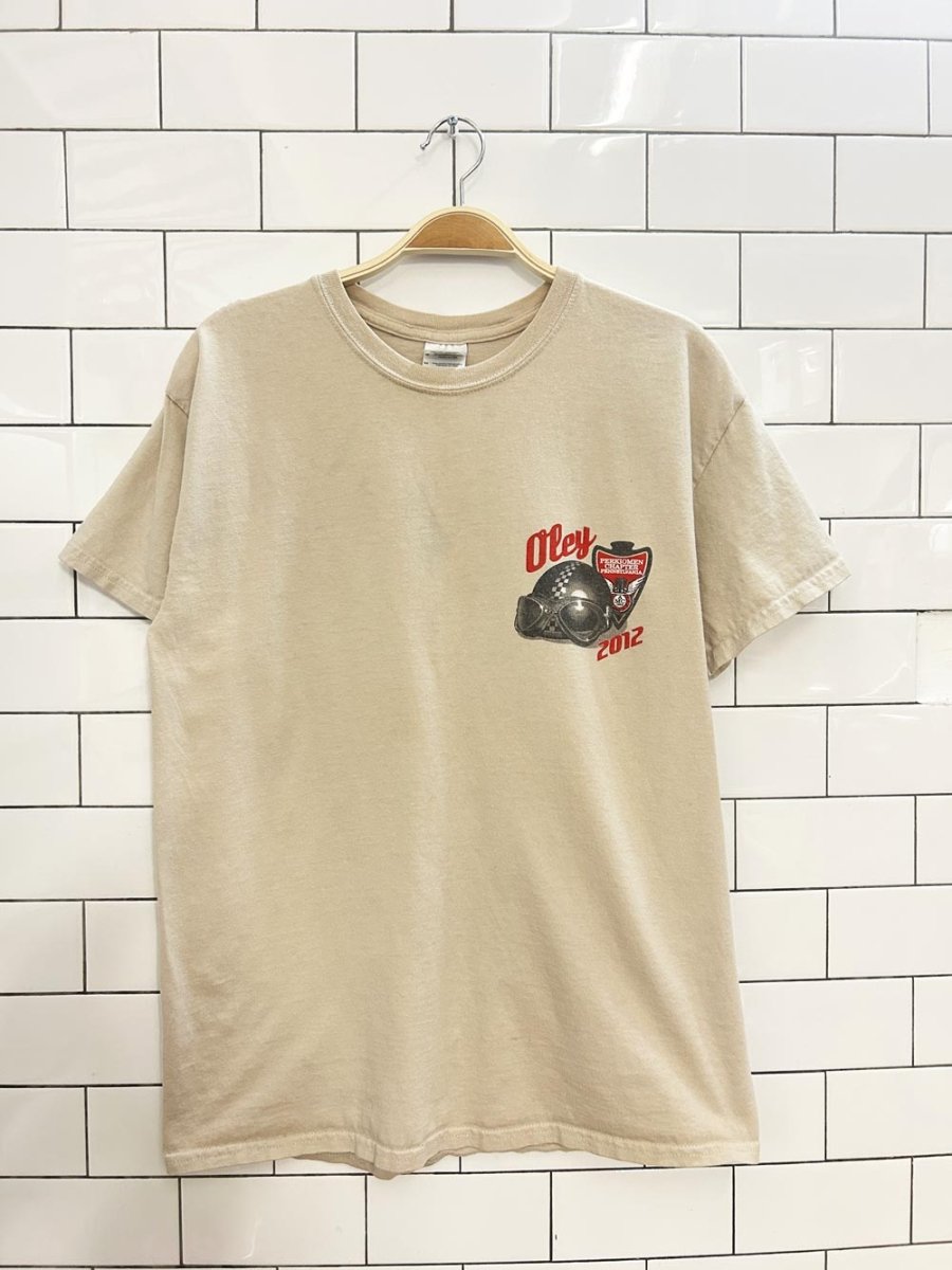 vintage 00s oley cafe racer biker tee - good market thrift store