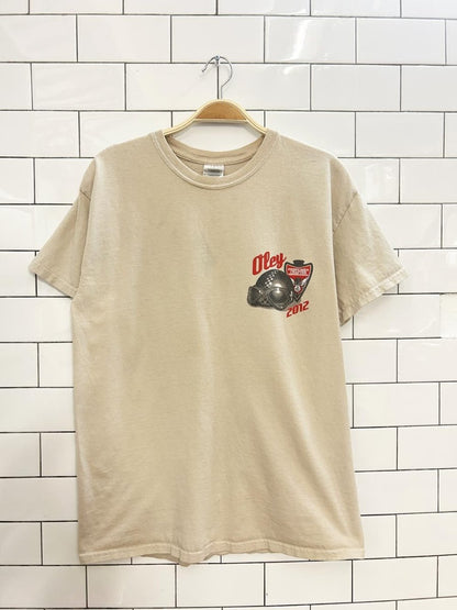 vintage 00s oley cafe racer biker tee - good market thrift store