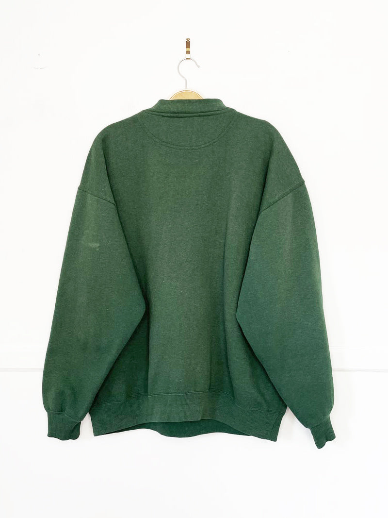 vintage college concepts notre dame spell out university sweatshirt