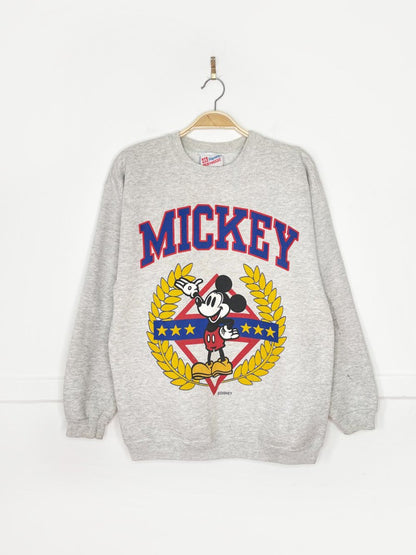 vintage 90s mickey varsity block letter sweatshirt | hanes heavyweight | made in USA - good market thrift store