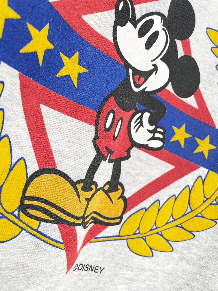 vintage 90s mickey varsity block letter sweatshirt | hanes heavyweight | made in USA - good market thrift store