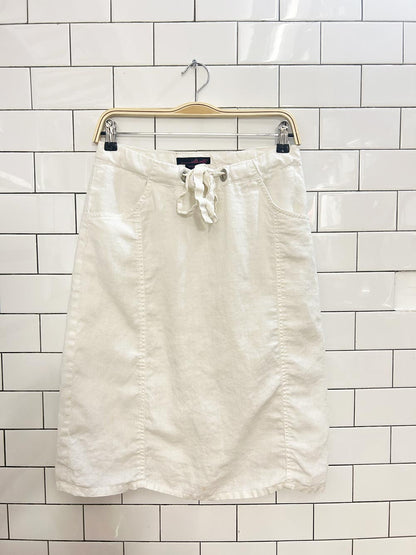 willi smith linen knee length skirt - good market thrift store