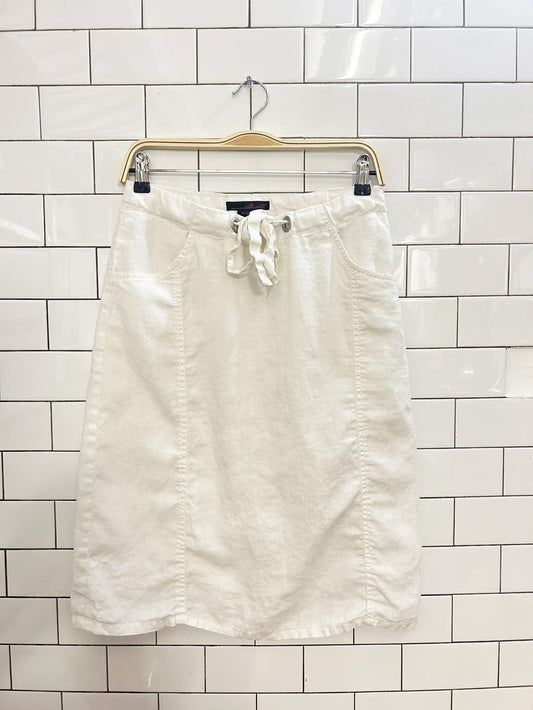willi smith linen knee length skirt - good market thrift store
