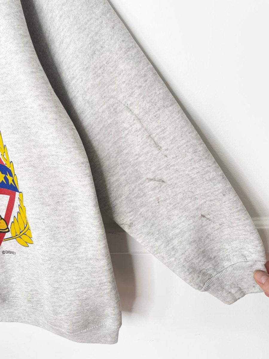 vintage 90s mickey varsity block letter sweatshirt | hanes heavyweight | made in USA - good market thrift store