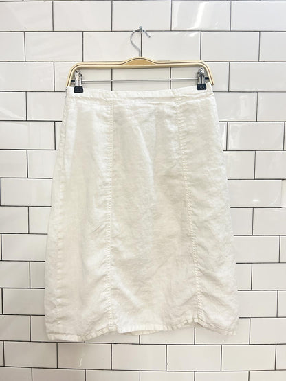 willi smith linen knee length skirt - good market thrift store