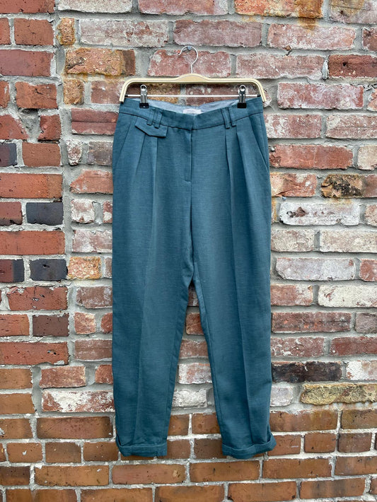 sessun linen-blend english tea mansfield trouser