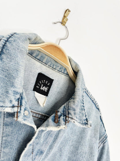 vintage 90s lees riveted x harley davidson oversized denim jacket | made in USA - good market thrift store