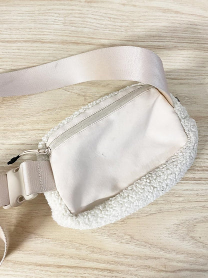 teddy cream belt bag - good market thrift store