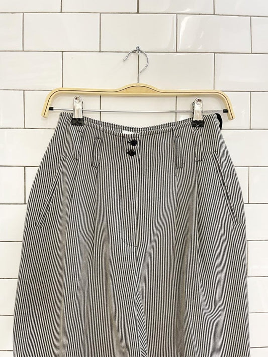 vintage 90s le chateau pleated stripe balloon leg pant - good market thrift store