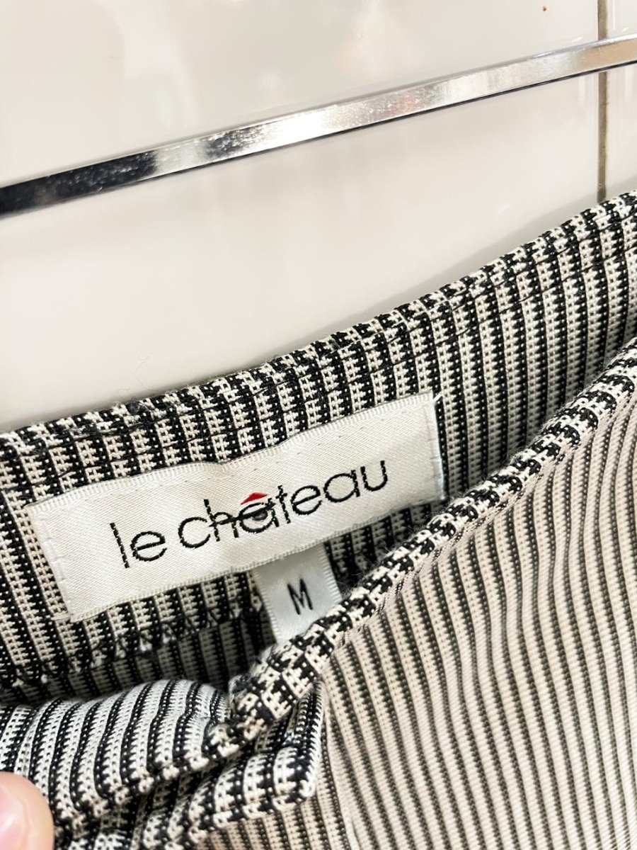 vintage 90s le chateau pleated stripe balloon leg pant - good market thrift store