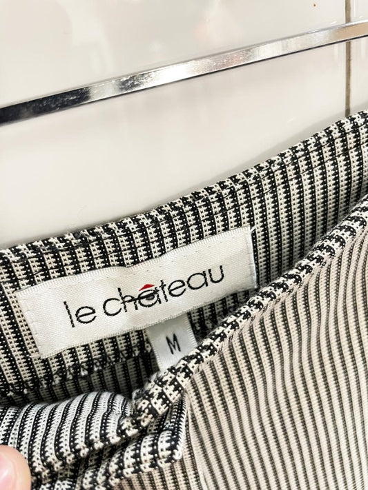 vintage 90s le chateau pleated stripe balloon leg pant - good market thrift store