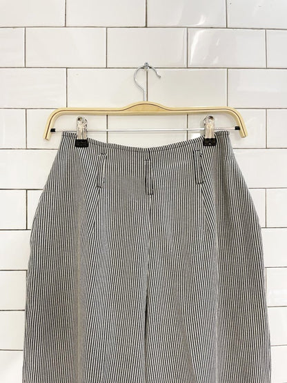 vintage 90s le chateau pleated stripe balloon leg pant - good market thrift store