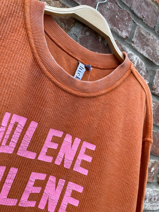 charlie southern jolene relaxed ribbed sweatshirt