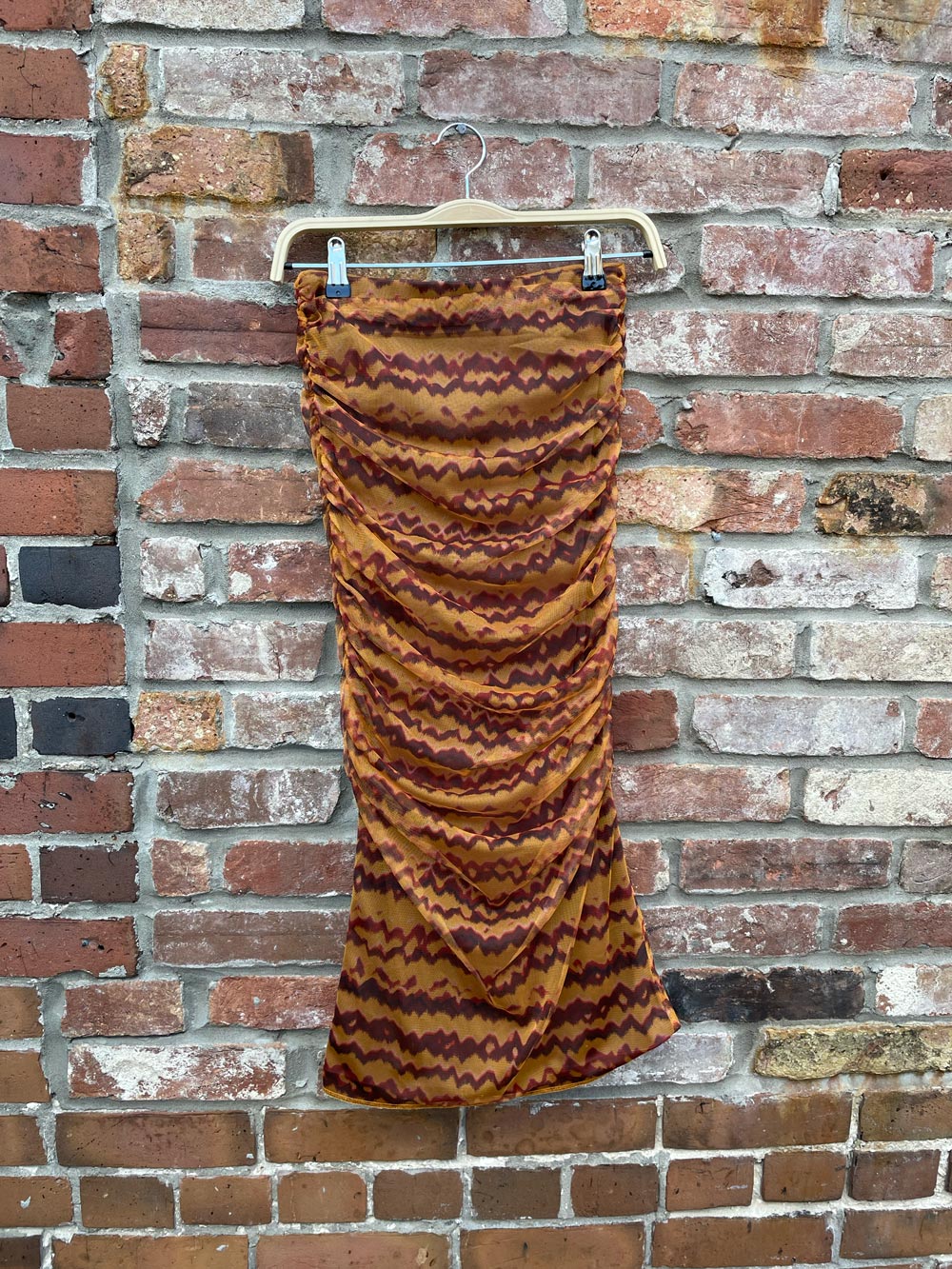 zara ruched mesh midi skirt