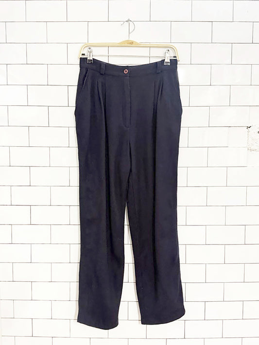 vintage casual corner 100% wool pleated trousers | made in USA