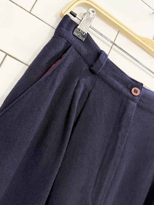 vintage casual corner 100% wool pleated trousers | made in USA