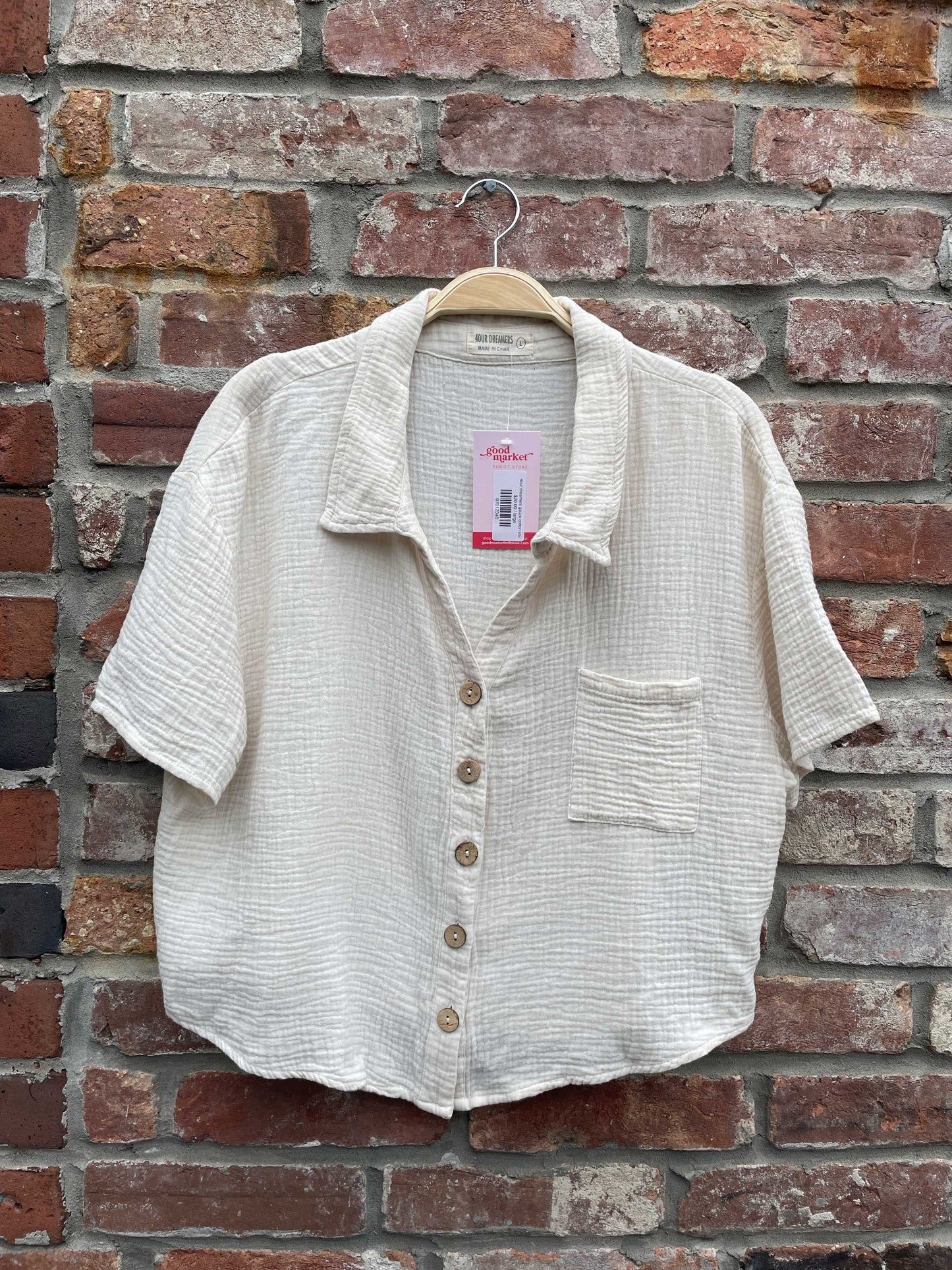 4our dreamers gauze cotton shirt