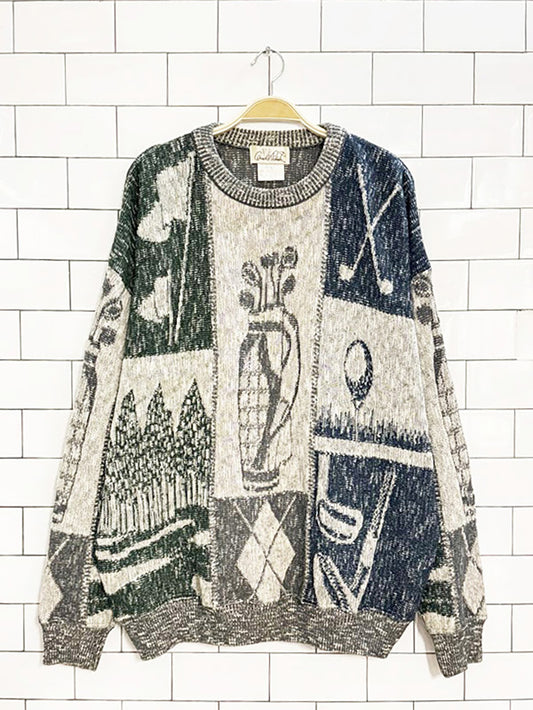 vintage 80s arnold palmer golf knit sweater | made in Canada