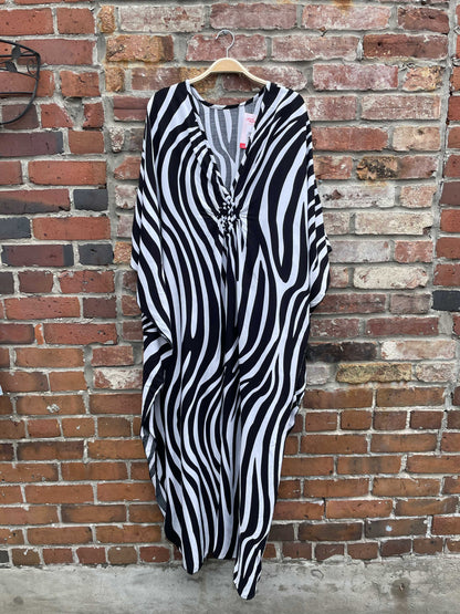 woven diamond front maxi beach cover up