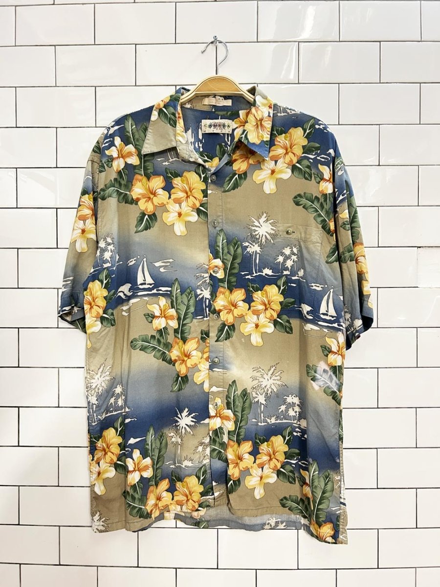 vintage campia moda tropical shirt - good market thrift store