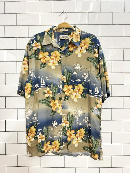 vintage campia moda tropical shirt - good market thrift store
