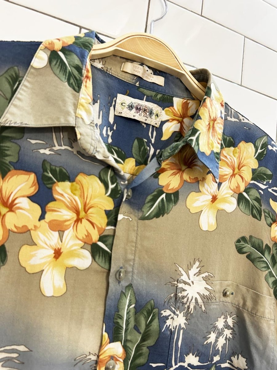 vintage campia moda tropical shirt - good market thrift store