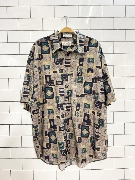 vintage 90s arnold palmer oversized retro graphic shirt - good market thrift store