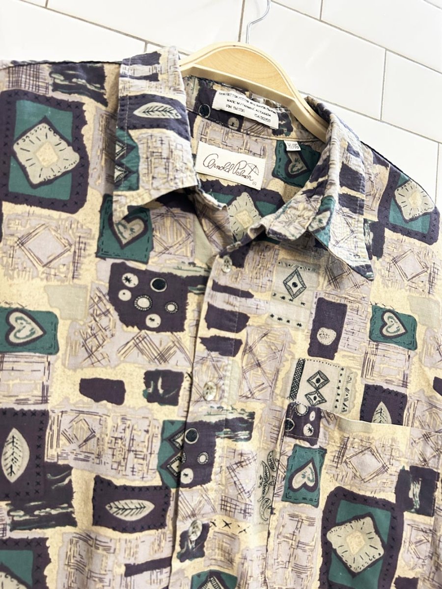 vintage 90s arnold palmer oversized retro graphic shirt - good market thrift store