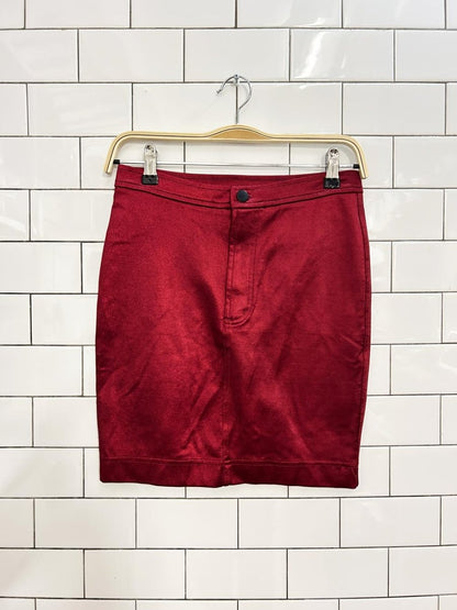 american apparel satin bodycon mini skirt - good market thrift store