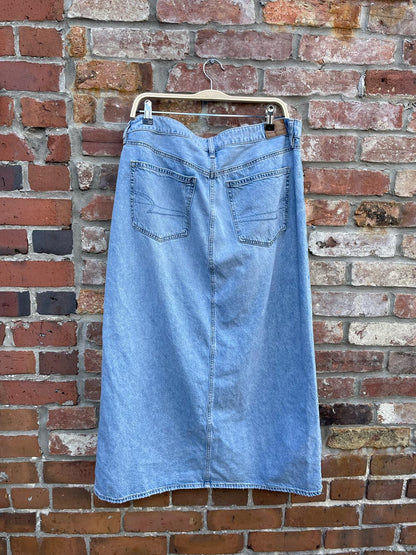 american eagle low rise maxi skirt