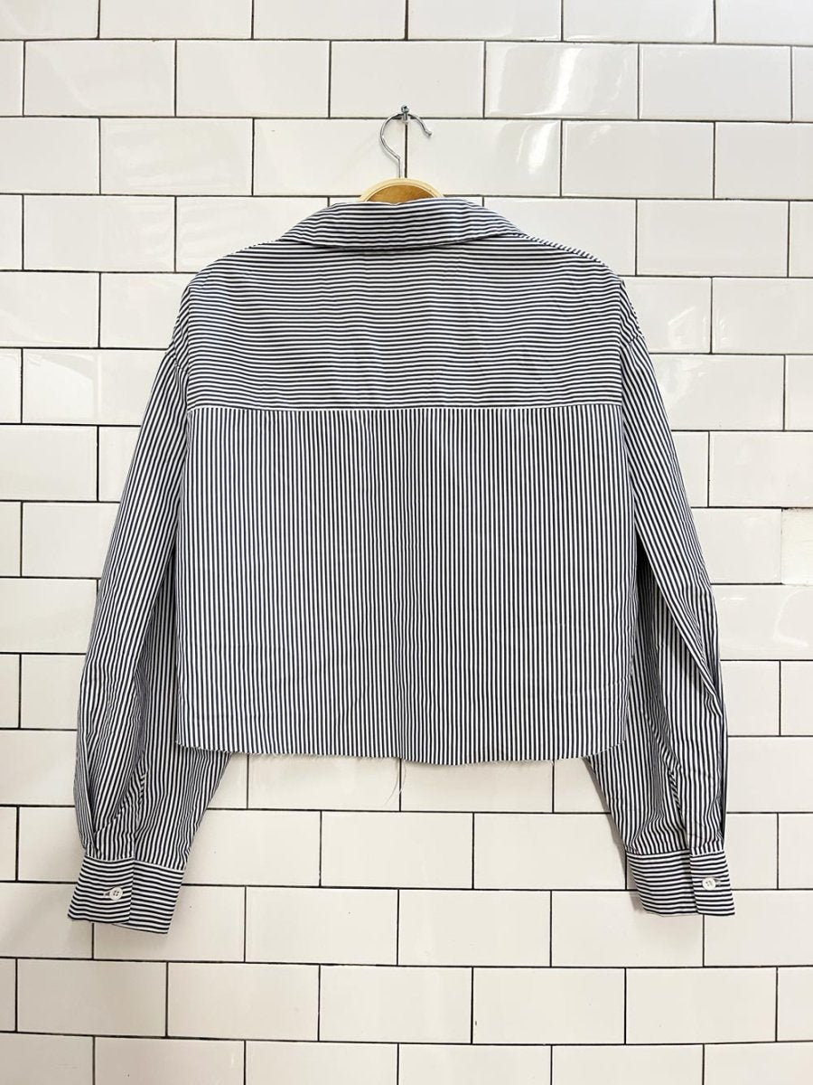 dazy oversized crop boyfriend shirt - good market thrift store