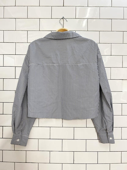 dazy oversized crop boyfriend shirt - good market thrift store
