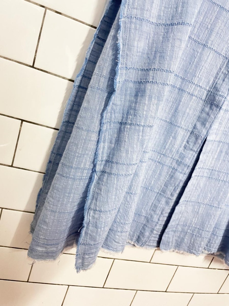 bella dahl woven sleeveless maxi shirt dress - good market thrift store