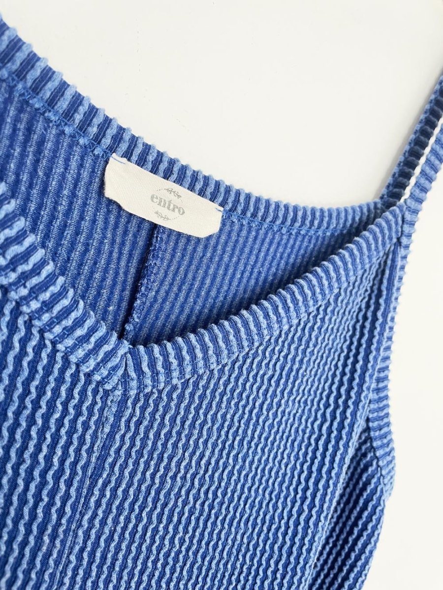 entro ribbed balloon hem lounge jumpsuit - good market thrift store