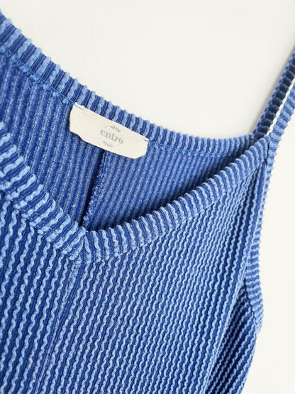 entro ribbed balloon hem lounge jumpsuit - good market thrift store