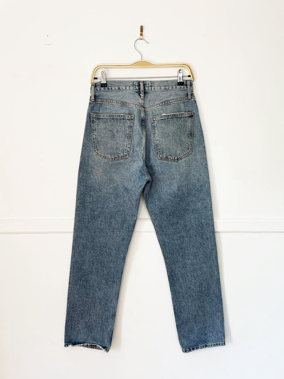 agolde 100% organic cotton full button fly straight leg denim (Copy)