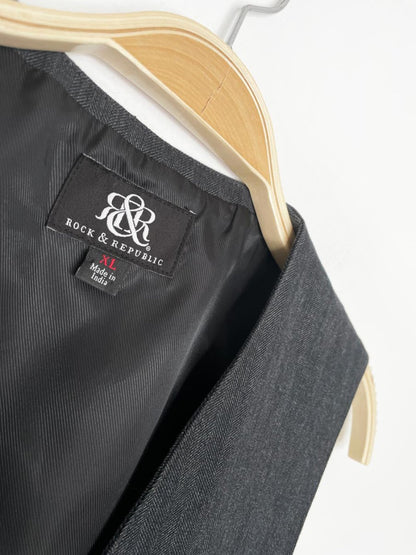 rock & republic side stripe menswear vest - good market thrift store