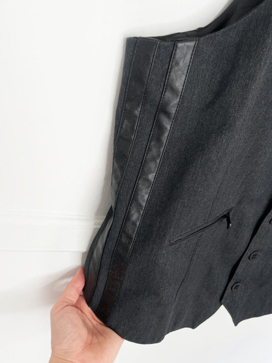 rock & republic side stripe menswear vest - good market thrift store