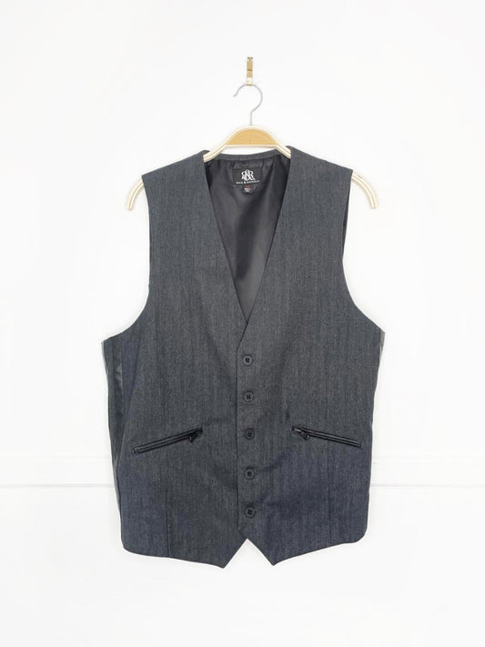 rock & republic side stripe menswear vest - good market thrift store