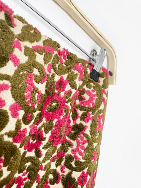 vintage handmade floral tapestry maxi skirt - good market thrift store