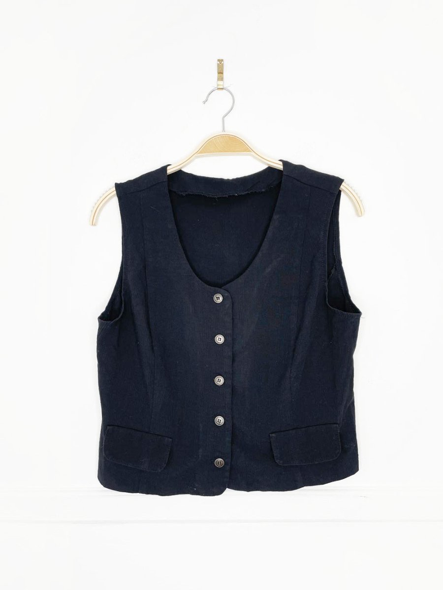 vintage 90s textured vest top - good market thrift store