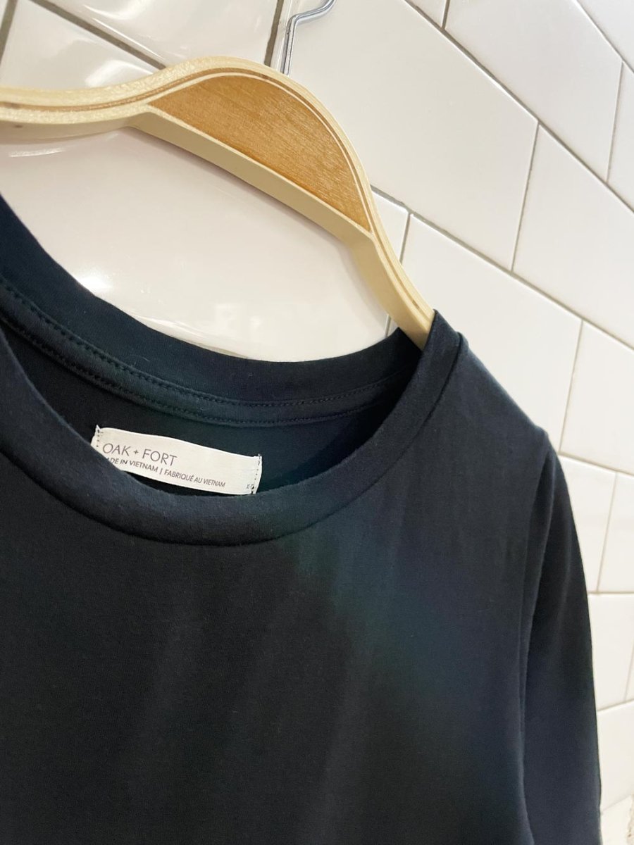 oak + fort basic crop tee - good market thrift store