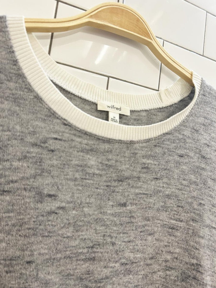 wilfred berri oversized knit long sleeve top - good market thrift store