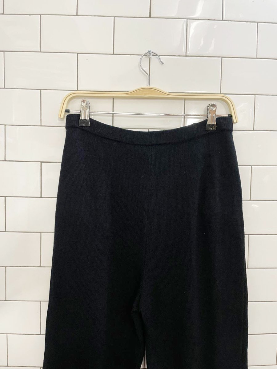 vintage st john wool - blend knit crop pant - good market thrift store