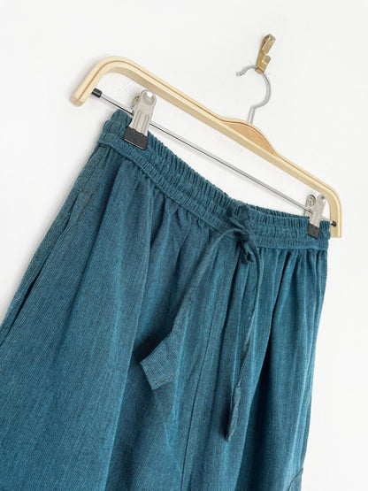 nwt ark imports 100% cotton wide leg cargo beach pant - good market thrift store