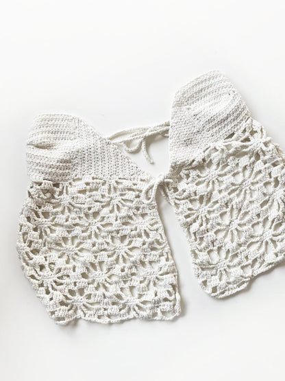 handmade strapless crochet festival top - good market thrift store