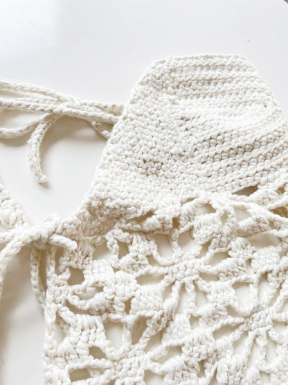 handmade strapless crochet festival top - good market thrift store