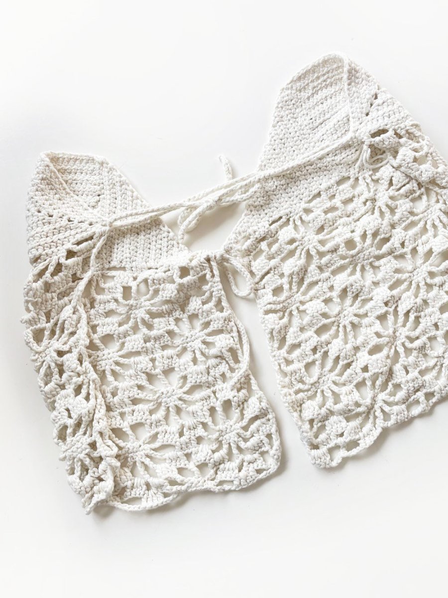 handmade strapless crochet festival top - good market thrift store